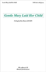 Gentle Mary Laid Her Child SAB choral sheet music cover